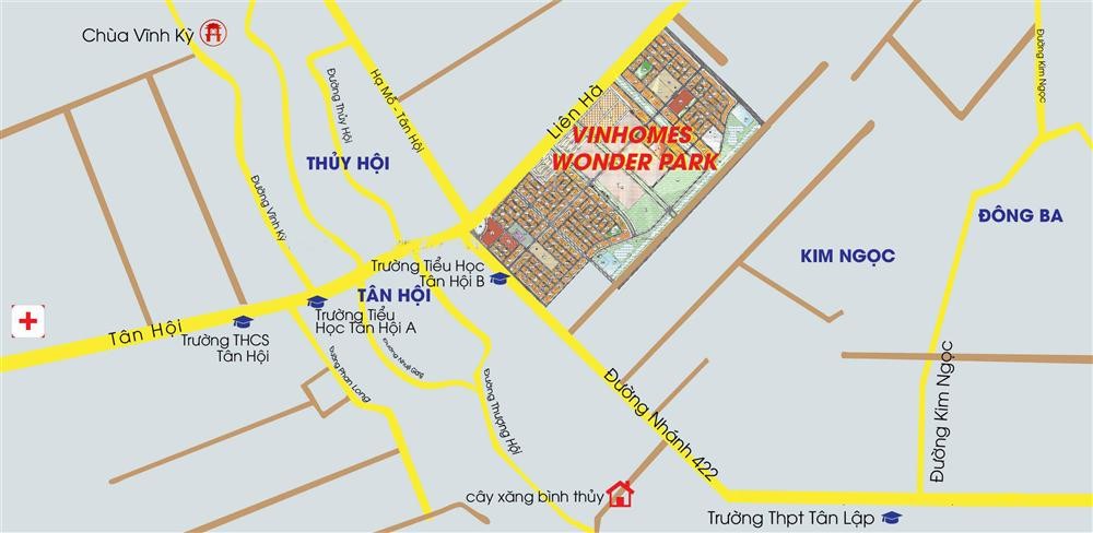 VỊ TRÍ VINHOMES WONDER PARK VINHOMES WONDER PARK