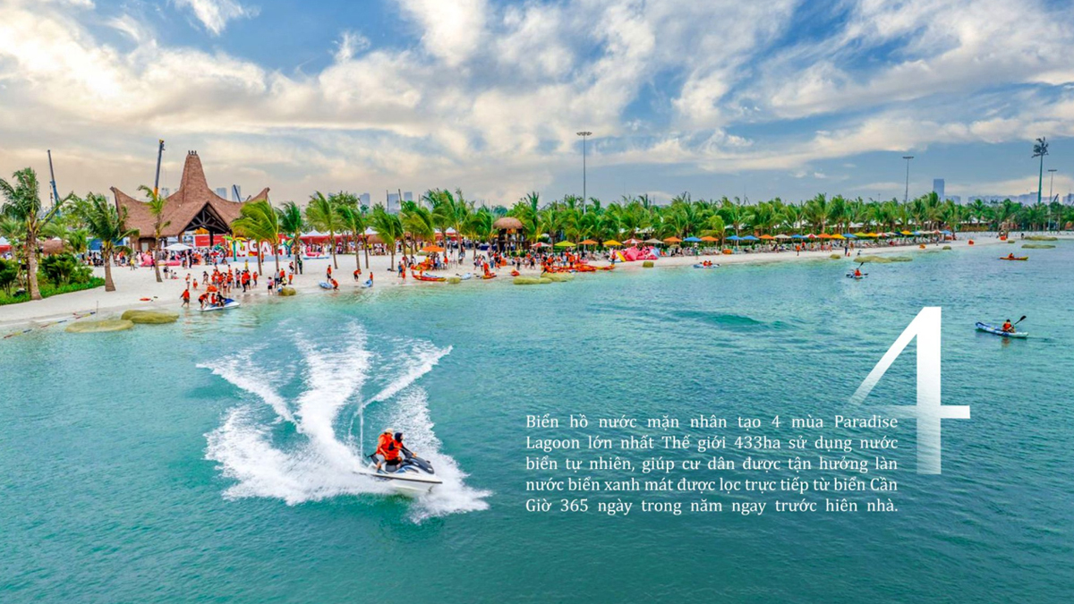 Biển hồ nước mặn Paradise Lagoon