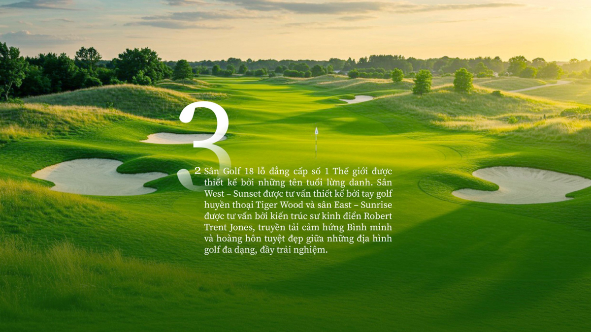 2 sân Golf 18 lỗ đẳng cấp số 1 thế giới