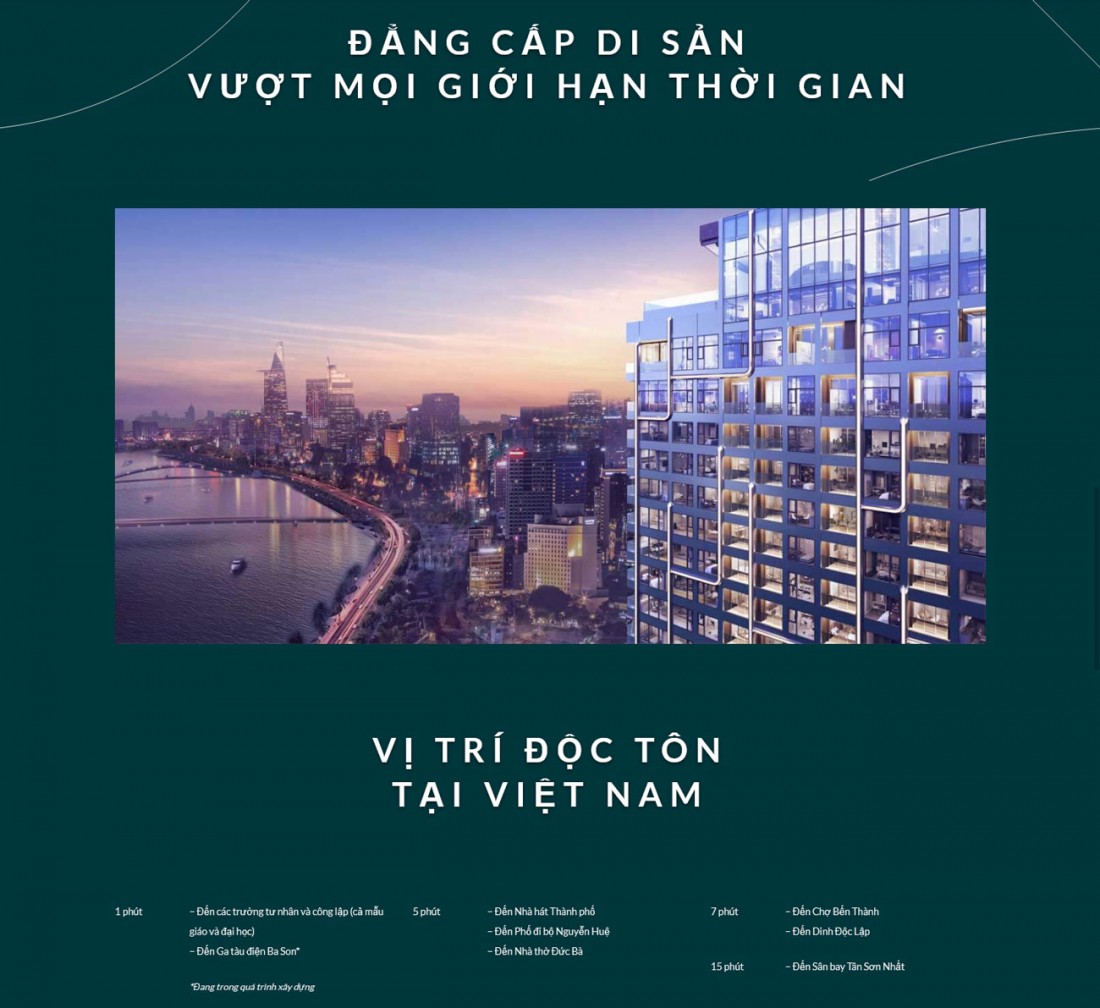 Grand Marina sở hữu vị trí độc tôn tại Sài Gòn Ba Son Quận 1