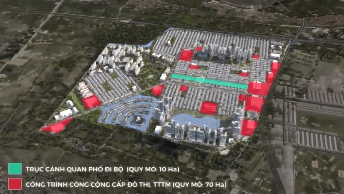 Mặt bằng chi tiết phân khu phố đi bộ, công trình công cộng Mặt bằng chi tiết phân khu phố đi bộ, công trình công cộng