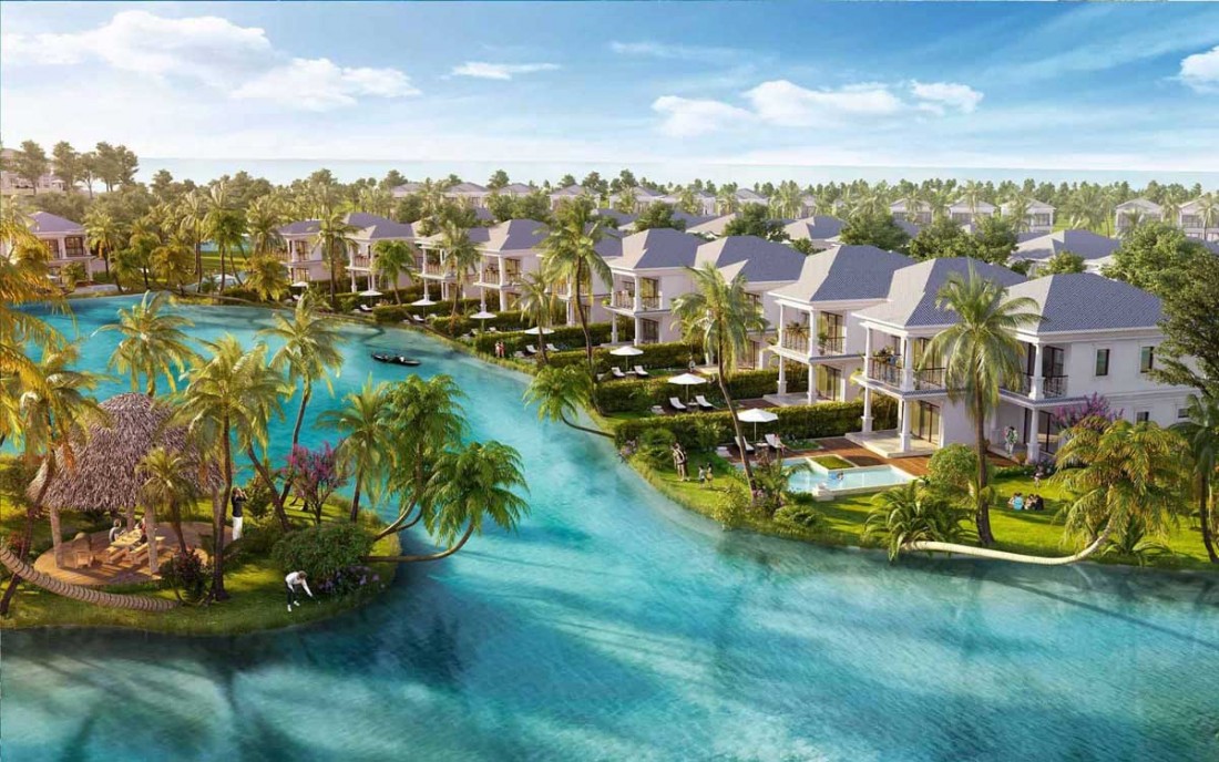 Phối cảnh biệt thự Vinpearl Làng Vân
