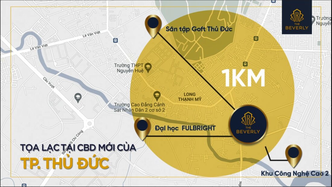 Vị trí toạ lạc vàng dự án The Beverly