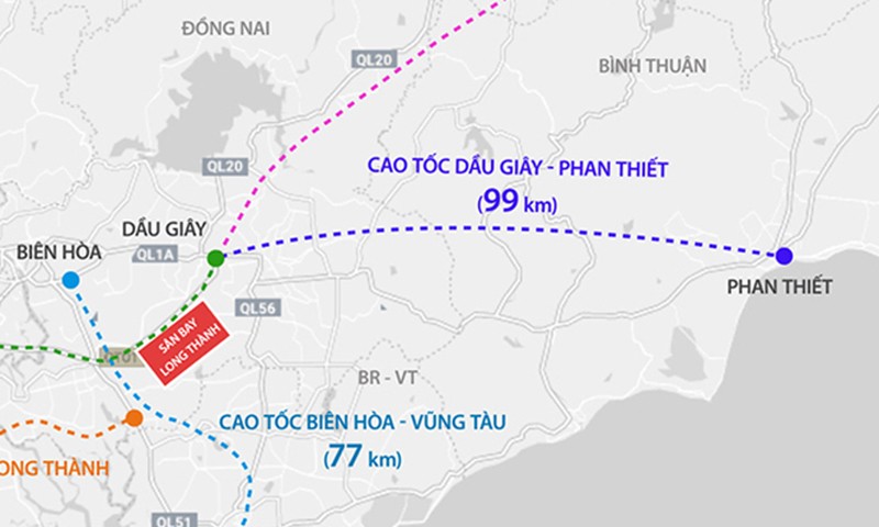 Cao tốc Dầu Giây Phan Thiết kết nối liên vùng