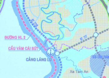 Vị trí xây dựng cầu Vàm Cái Sứt