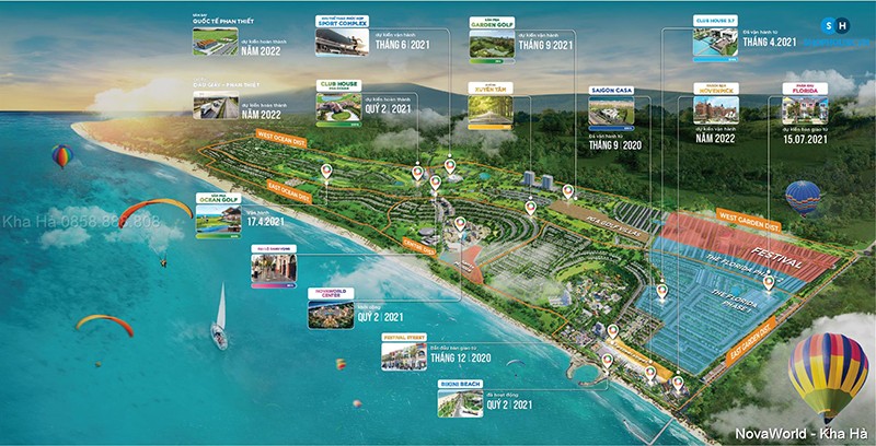 Tiến độ Novaworld phan thiết tháng 10/2021
