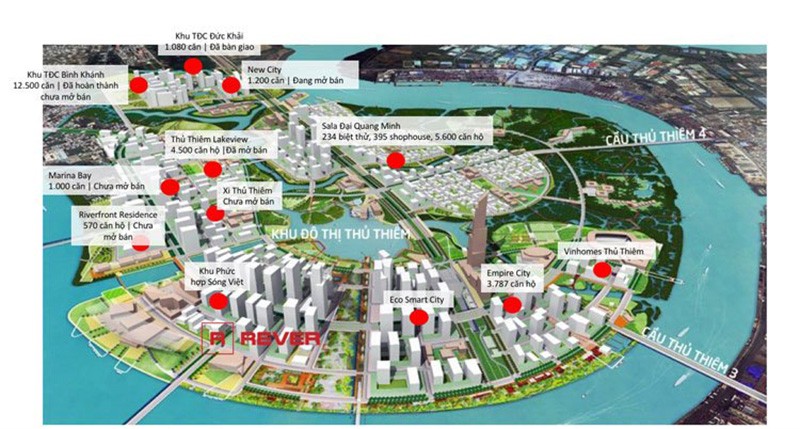 Bất động sản khu vực được hưởng lợi nhờ cầu Thủ Thiêm 1