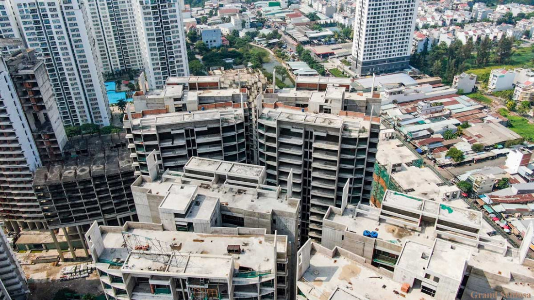 Tiến độ xây dựng dự án Grand Sentosa Novaland Nhà Bè Nam Sài Gòn