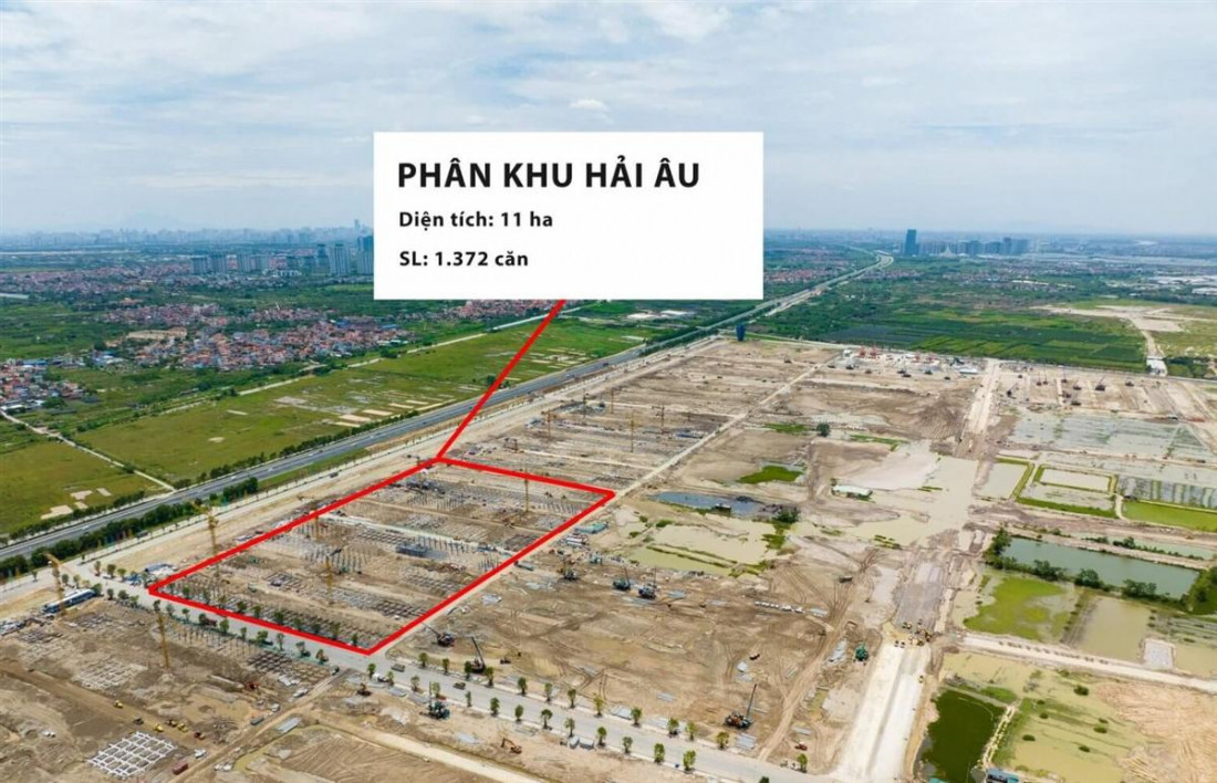 Hình ảnh tiến độ phân khu Hải Âu