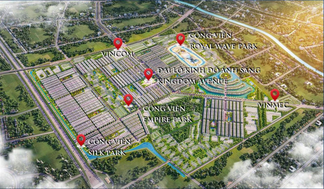 Mặt bằng tiện ích Phân khu San Hô -Vinhomes The Empire