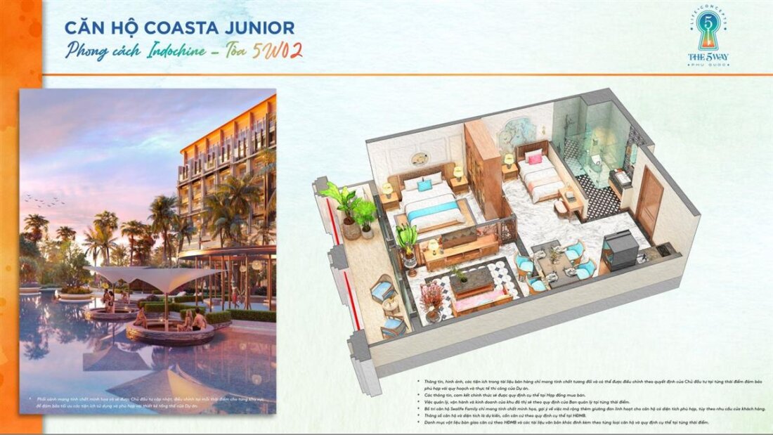 CĂN HỘ COASTA JUNIOR THE 5 WAY PHÚ QUỐC