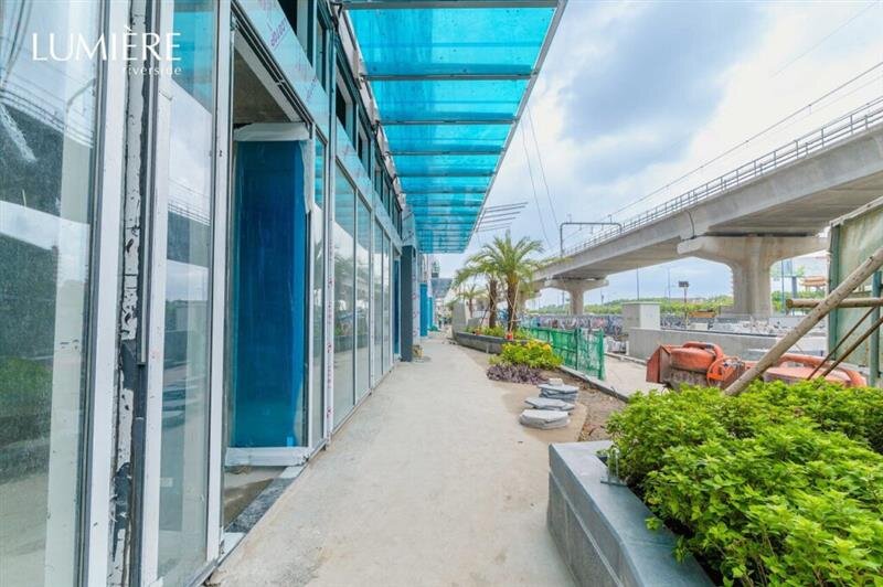 Hình ảnh tiến độ Shophouse Lumiere Riverside khu vực hành lang