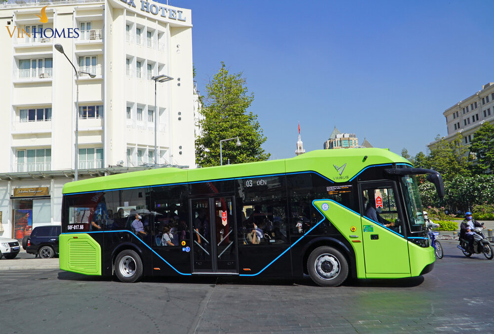 Di chuyển tới công viên Vinhomes Grand Park bằng xe bus tiện lợi