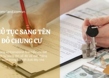 thủ tục sang tên sổ đỏ chung cư
