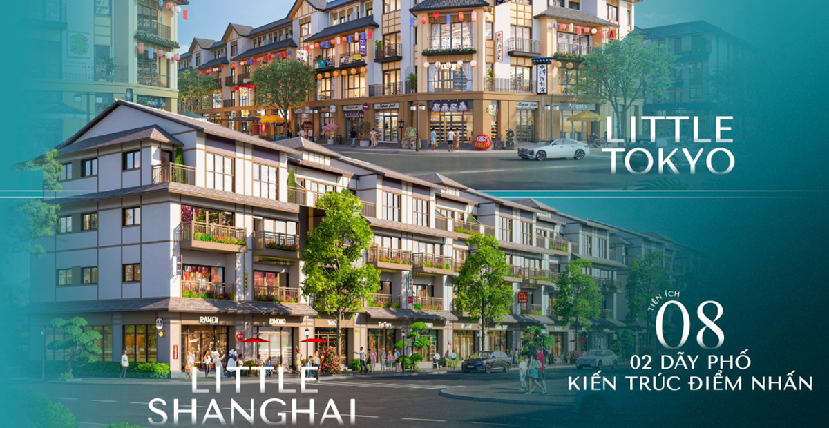 Nhà liền kề phong cách Nhật và Sanghai