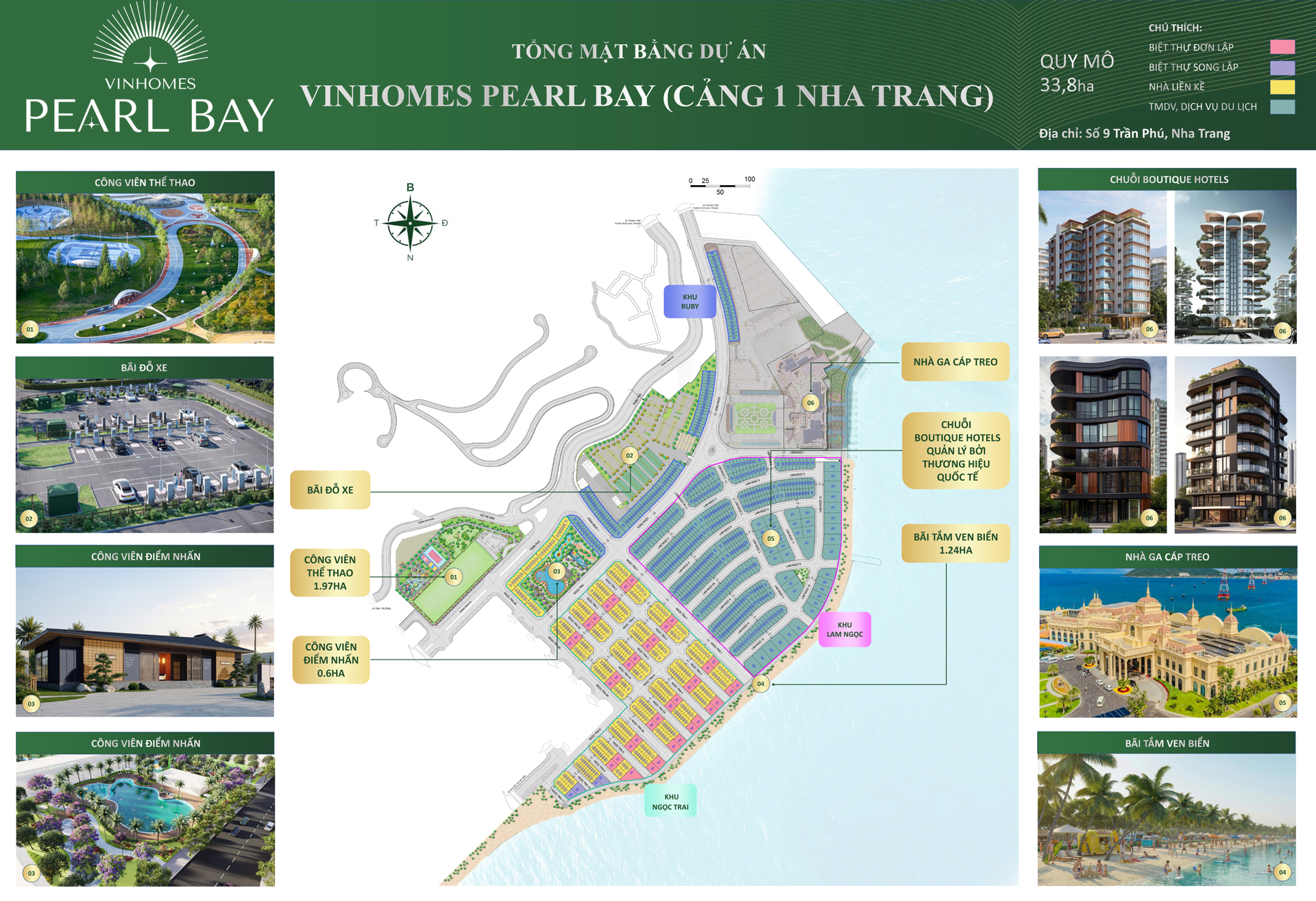 Mặt bằng dự án Vinhomes Pearl Bay Nha Trang