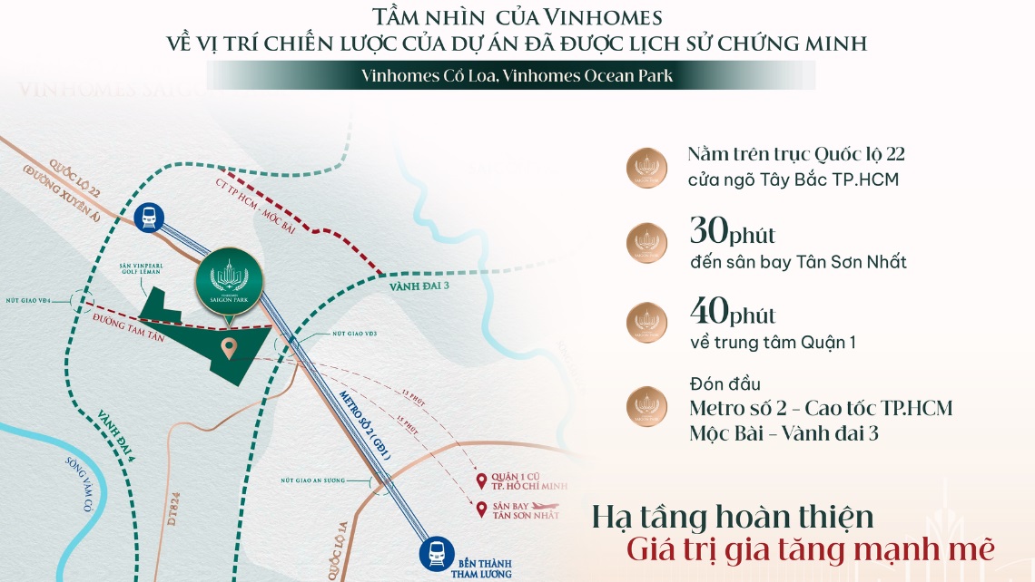 vị trí vinhomes hóc môn