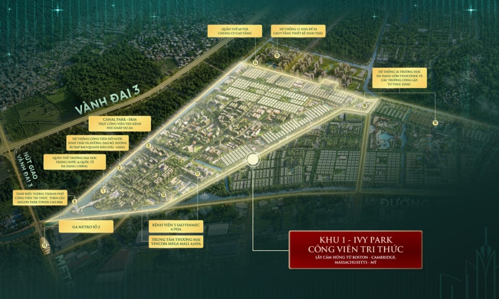 Mặt bằng Vinhomes Saigon Park