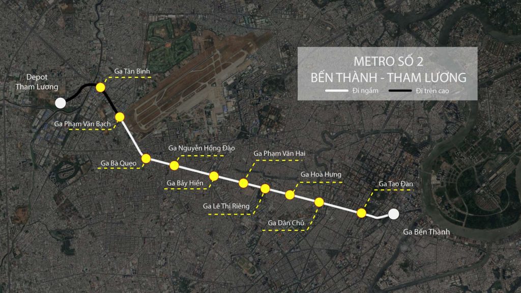 Metro số 2 tác động đến Vinhomes Saigon Park