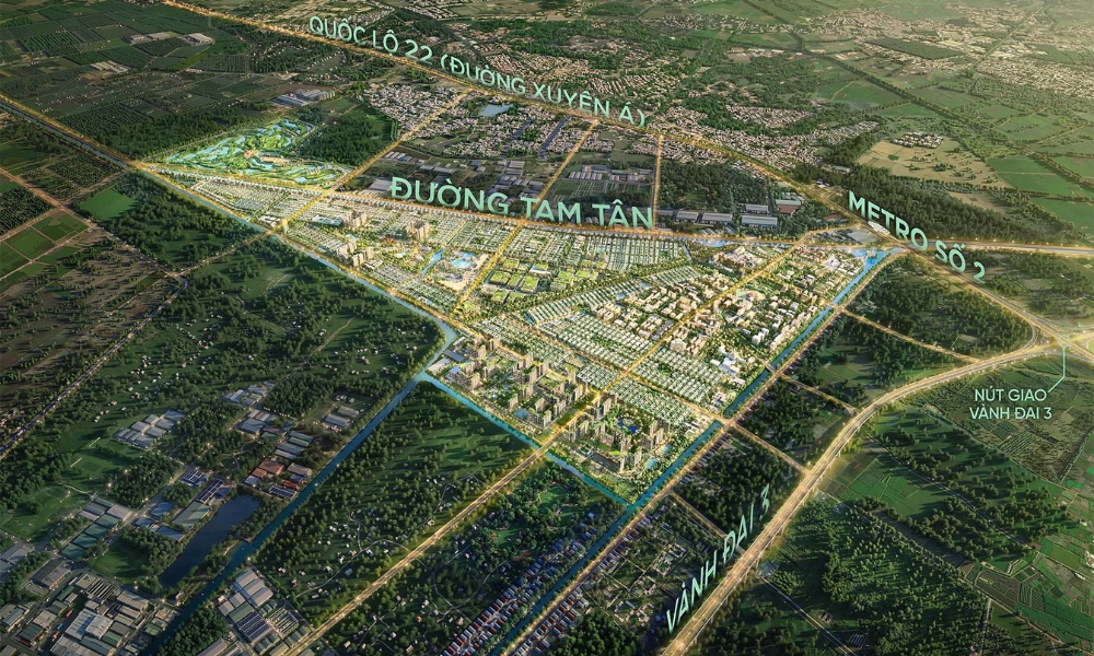Vị trí Vinhomes Hóc Môn